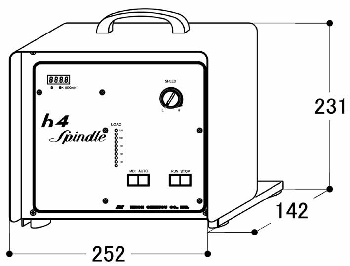 素敵な リューター 機械装着h4スピンドルHSー3400用 モータユニット NT50Uシャンク付き HSM3400NT50U 1248554 法人  事業所限定 直送元